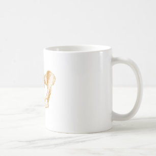 Weiblicher PelvisSepia Tasse