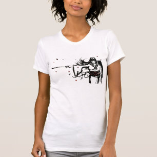 Weiblicher Samurai-Behälter T-Shirt