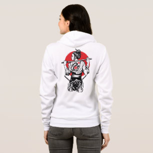 Weiblicher Samurai-Krieger – Dragon Rose Tattoo Ja Hoodie