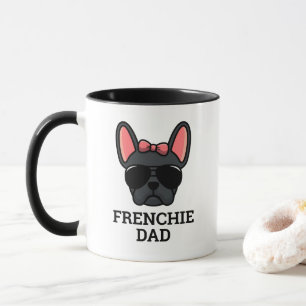 Weiblicher schwarzer Französischer Bulldogge Frenc Tasse