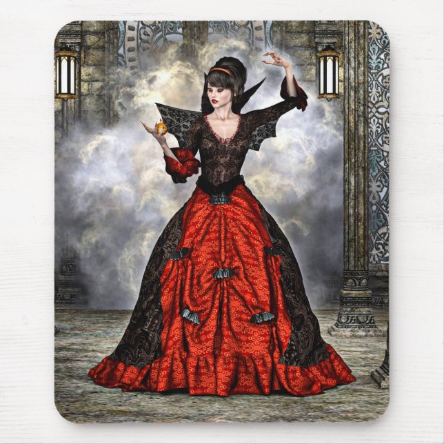 Weiblicher Zauberer Mousepad (Vorne)