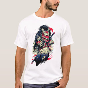 Weiblicher Zombie-Samurai – Kunst der untoten Krie T-Shirt