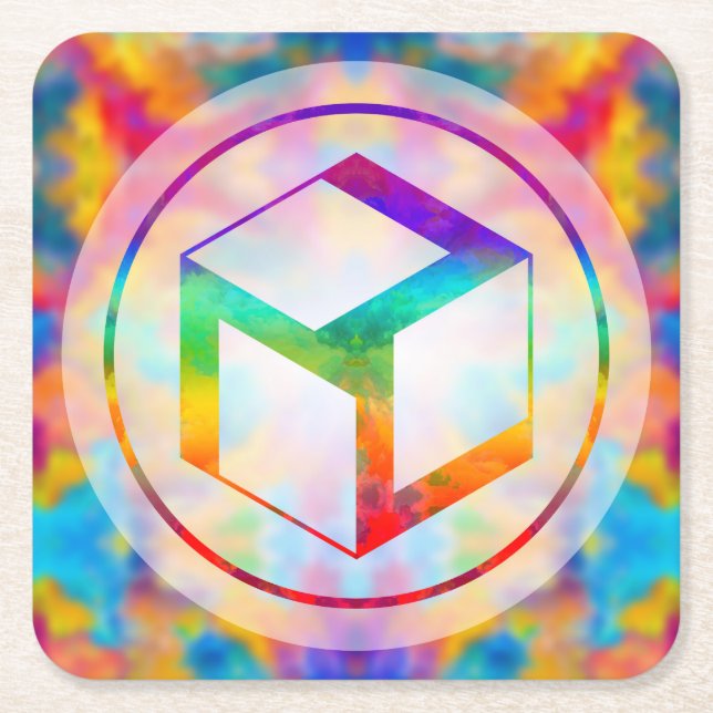 Weibliches Antahkarana - Yin Antahkarana Rechteckiger Pappuntersetzer (Vorderseite)