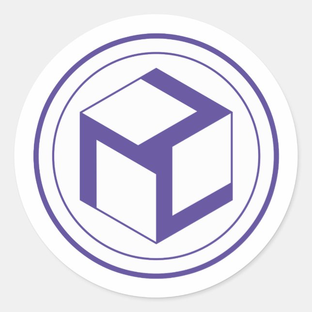 Weibliches Antahkarana - Yin Antahkarana Runder Aufkleber (Vorderseite)