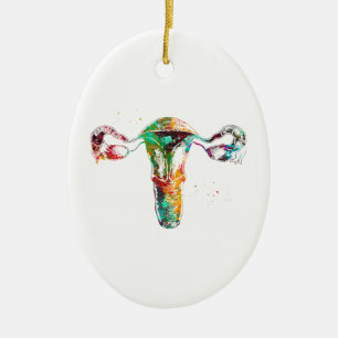 Weibliches Fortpflanzungssystem Keramik Ornament