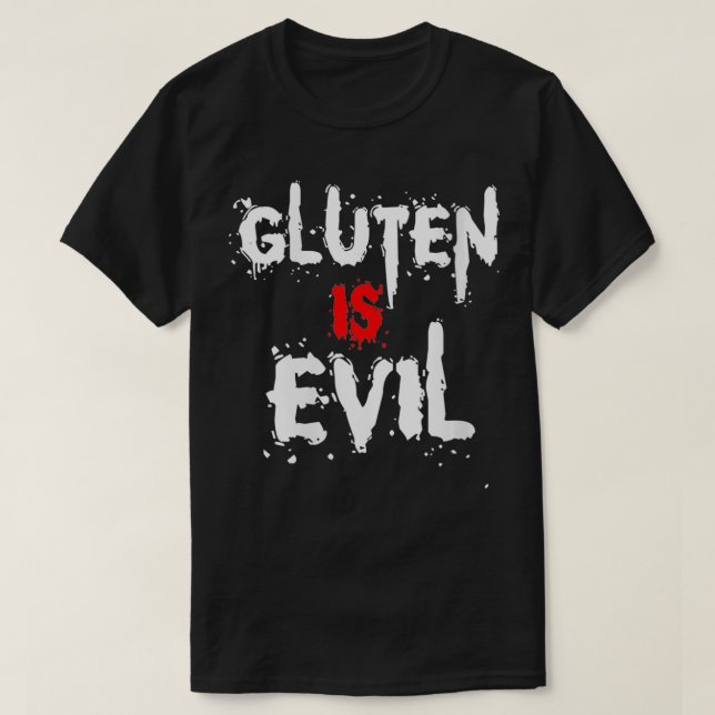 Weibliches Gluten: feines, glutenfreies Essen T-Shirt (Design vorne)
