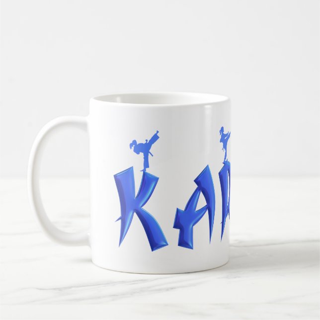 WEIBLICHES KARATE KAFFEETASSE (Links)