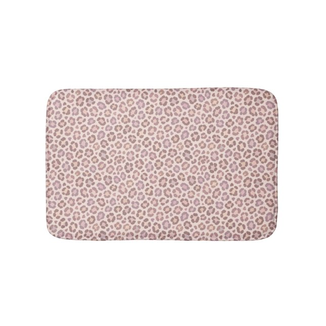 Weibliches Leopardenmuster Badematte (Vorderseite)