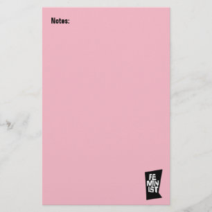 Weibliches Mädchen der feministischen Frauen ich Briefpapier