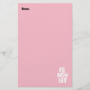 Weibliches Mädchen der feministischen Frauen ich Briefpapier