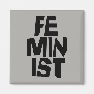 Weibliches Mädchen der feministischen Frauen ich Magnet