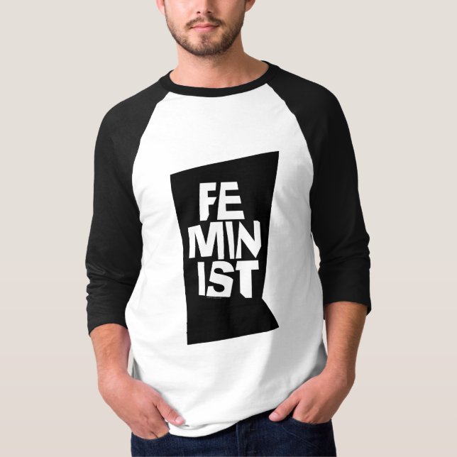 Weibliches Mädchen der feministischen Frauen ich T-Shirt (Vorderseite)