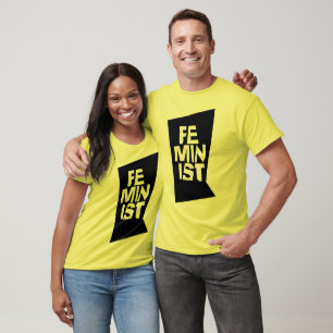 Weibliches Mädchen der feministischen Frauen ich T-Shirt