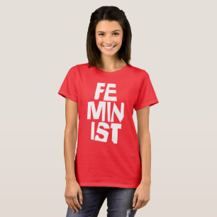 Weibliches Mädchen der feministischen Frauen ich T-Shirt