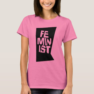Weibliches Mädchen der feministischen Frauen ich T-Shirt