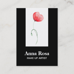 *~* weibliches modernes elegantes rotes visitenkarte