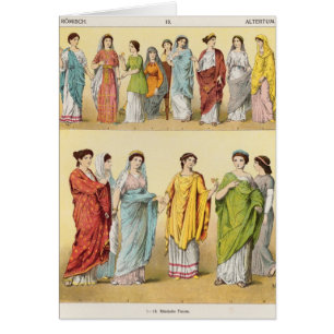 Weibliches römisches Kleid