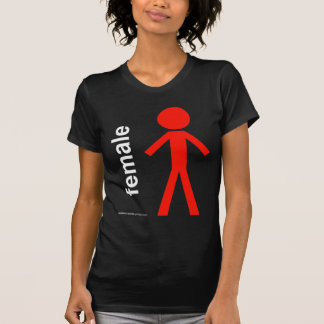 Weibliches Strichmännchen T-Shirt