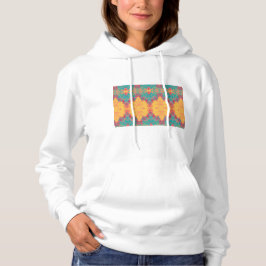 Weibliches weißes Hemd Hoodie