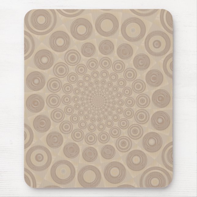 Weich Beige gewundenes Mousepad (Vorne)