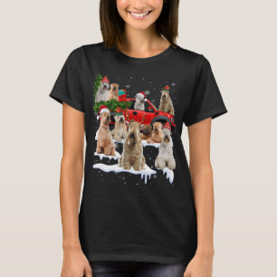 Weich beschichtetes Wheaten Terrier Red Truck Chri T-Shirt