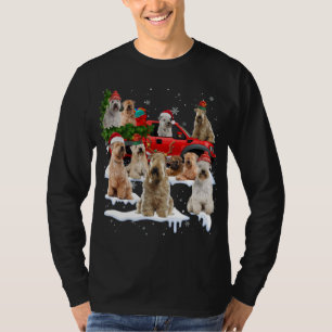 Weich beschichtetes Wheaten Terrier Red Truck Chri T-Shirt