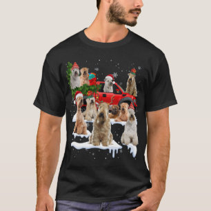 Weich beschichtetes Wheaten Terrier Red Truck Chri T-Shirt