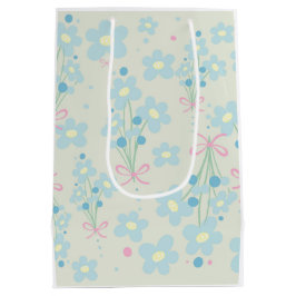 Weich Blau & Rosa Harmonie Mittlere Geschenktüte