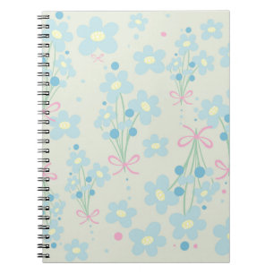 Weich Blau & Rosa Harmonie Notizblock