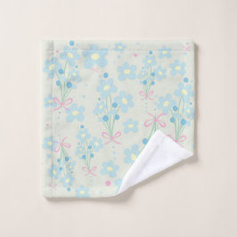 Weich Blau & Rosa Harmonie Waschlappen