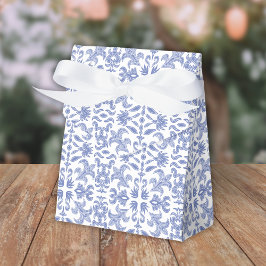 Weich Blau und Weiß Vintag Gemustert Geschenkschachtel