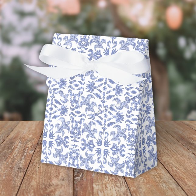 Weich Blau und Weiß Vintag Gemustert Geschenkschachtel (Von Creator hochgeladen)