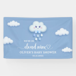 Weich blauer Himmel weiße Wolke neuner Babydusche Banner