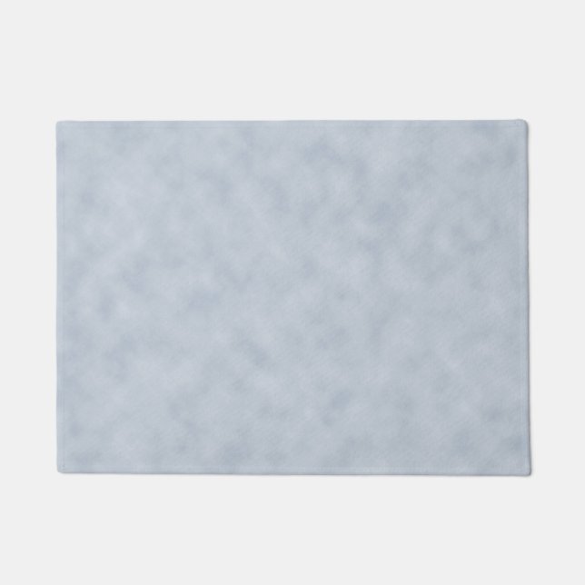 Weich blauer Pergament-Look Fußmatte (Vorderseite)