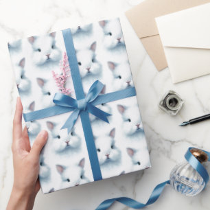 Weich blaues, sonniges Pastell Watercolor Umhüllun Geschenkpapier