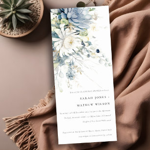 Weich blaugrüne Sukkulent Blumenpaare Dusche Einladung