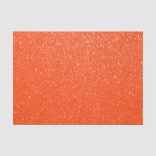Weich dunkelorangefarbener Glitzer Seidenpapier