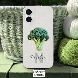 Weich eleganter Minimalistischer Crochet Broccoli iPhone 16 Hülle