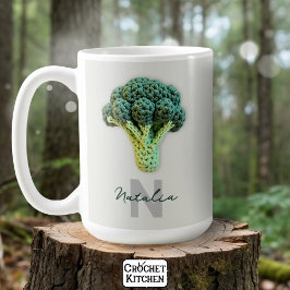 Weich eleganter Minimalistischer Crochet Broccoli Kaffeetasse
