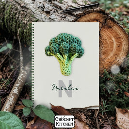 Weich eleganter Minimalistischer Crochet Broccoli Notizbuch