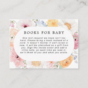 Weich farbige pastellfarbene Blumenrahmen-Bücher f Begleitkarte