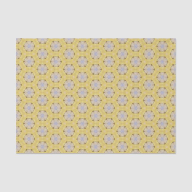 Weich gelbe Vintage Textur Nostalgisch Seidenpapier (Vorderseite)