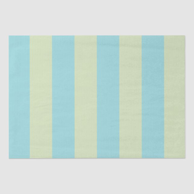 Weich gestreiftes Muster - Limone Creme & Limpet Seidenpapier (Vorderseite)