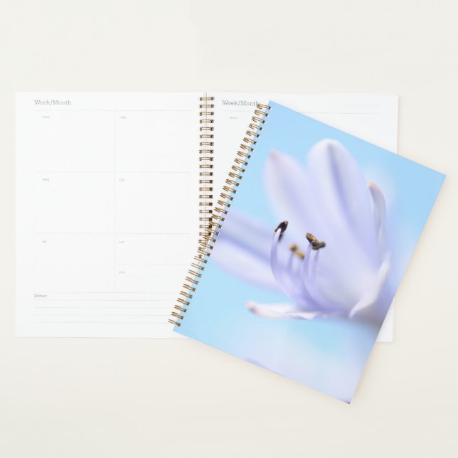Weich Pastel Blau Lila Blume Planer (Anzeige)
