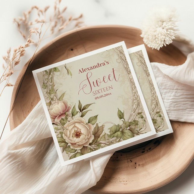 Weich Pastel Floral Wasserfarbe Süß 16 Serviette (Von Creator hochgeladen)