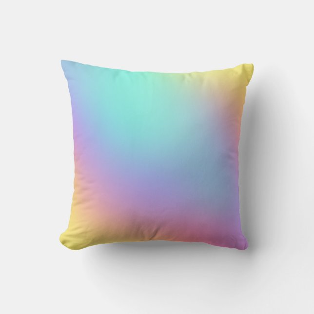 Weich Pastell Gradient Kissen (Vorderseite)