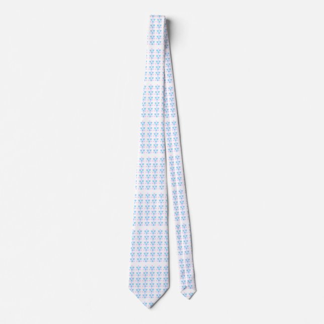 Weich Pastell Herz Muster Neck Tie Krawatte (Vorderseite)
