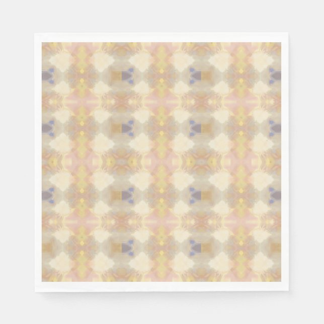 Weich Pastell Kaleidoskop Papier Napkins Serviette (Vorderseite)