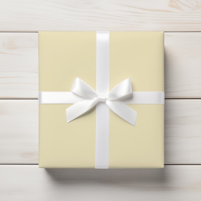 Weich Pastellpear Gelb Solid Geschenkpapier (Von Creator hochgeladen)