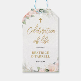 Weich rosa Aquarellfarben - Blume zum Leben Geschenkanhänger